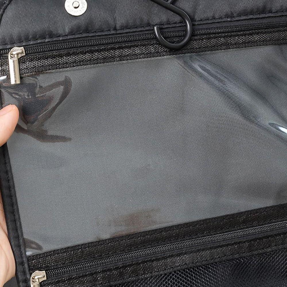 Foldable Hanging Toiletry Bag Portable Bathroom Storage Bag Travel Wash Bag Dry&Wet Separation
