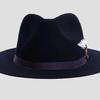 Hot Sale Pure Wool Felt Hat Gentleman's Retro Flat Edge, Wool Top Hat, British Style Oumai Europe and America