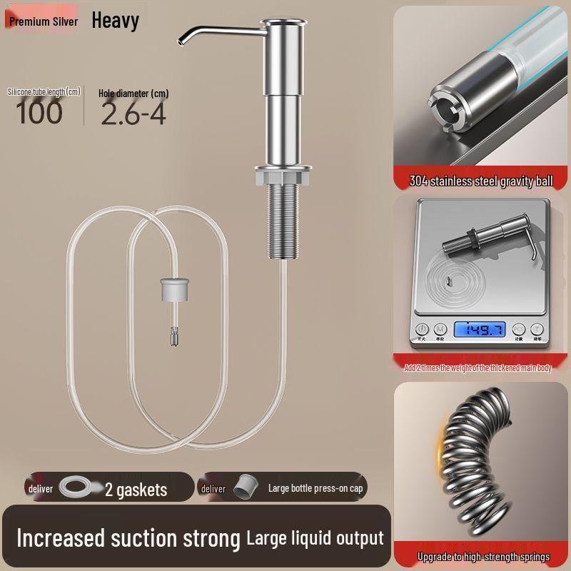 Kitchen Sink Soap Dispenser with Extension Tube