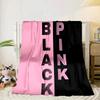 Schwarz und Rosa Mode Decke Flanell Decke für Bett, Sofa, Camping, Wandern, Picknick Zubehör, Geschenk für Familie Fan Geschenke
