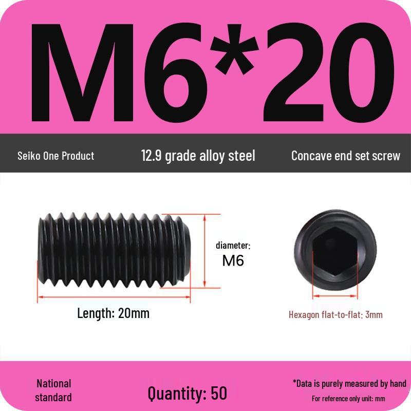 12.9 Grade Hex Socket Set Screw Grub Screw (M3-M12)