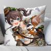 Natsuiro Matsuri Anime Hhololive Pillow Case Fashion Square Pillowcase Bedroom Sofa Room Ins Decoration Leisure