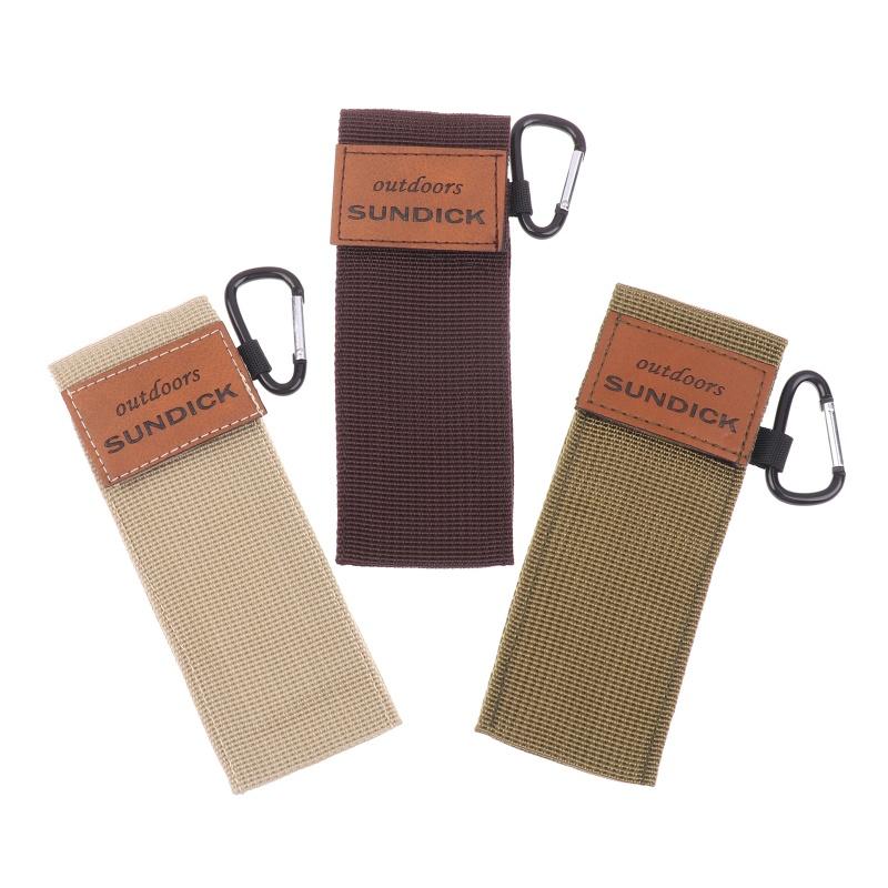 Mahogany Folding Chopsticks Outdoor Camping Picnic Travel Tableware Non-Slip Dinnerware Chopstick With Storage Bag Carabiner