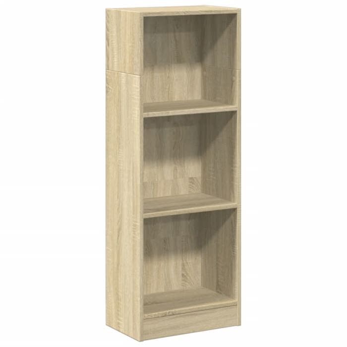VidaXL Bookcase Sonoma Oak 40x24x109 Cm Engineered Wood, Bookshelf, Book Holder, Book Support, Cabinet 857776