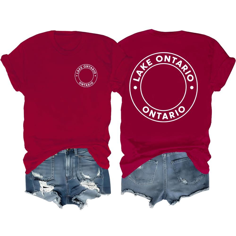 Men's and Women's Matching Fashion Casual Letter-Printed Round-neck Short-Sleeved T-Shirt Top