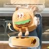 Autumn and Winter Cat Funny Burger Fries Out Bag Warm Cat Bag Dog Pet Backpack Messenger Bag Shoulder Bag