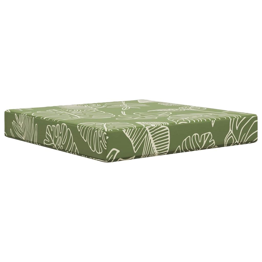 Outdoor Sofa Cushions 3 Pcs Leaf Design Polyester