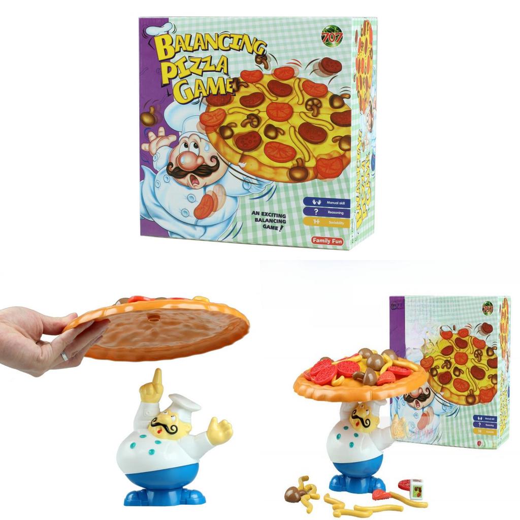 Creative Balance Pizza Toddler Educational Game With Plastic Construction For Kids Playroom