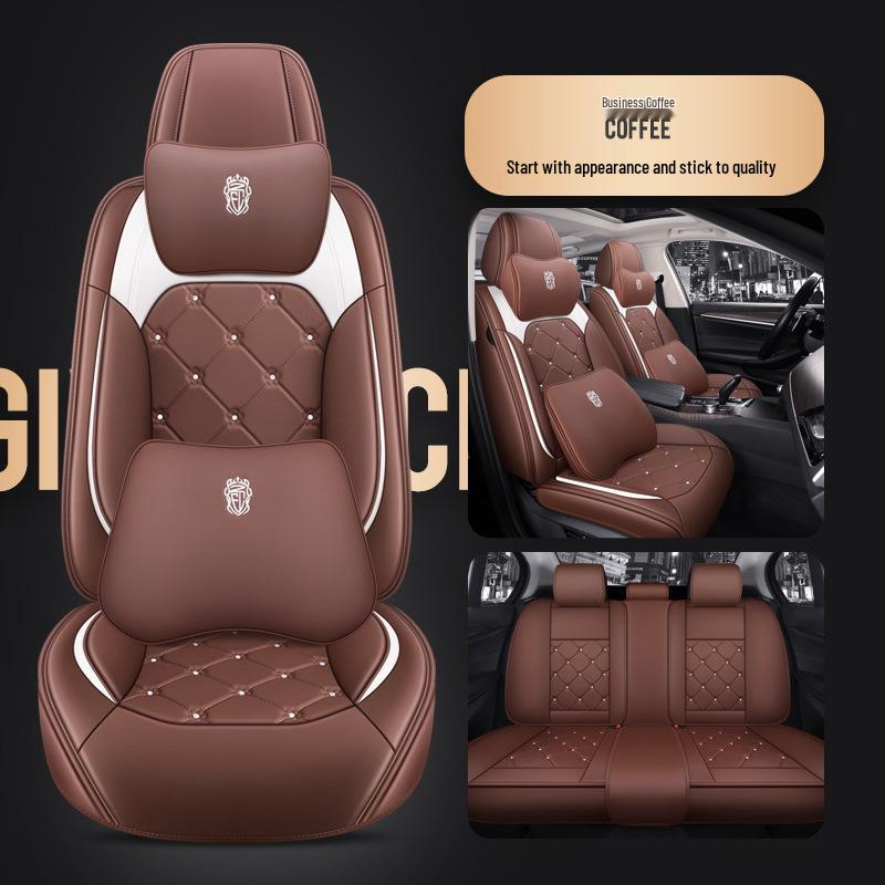 Purple Leather Car Seat Cushion Cover for Haoying CR-V, Xingchen, Changan CS55