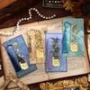 1pc Van Gogh Inspired Golden Hollow Metal Bookmark Artistic Oil Painting Design with Tassel, 8 Unique Window Shapes for Book Lovers