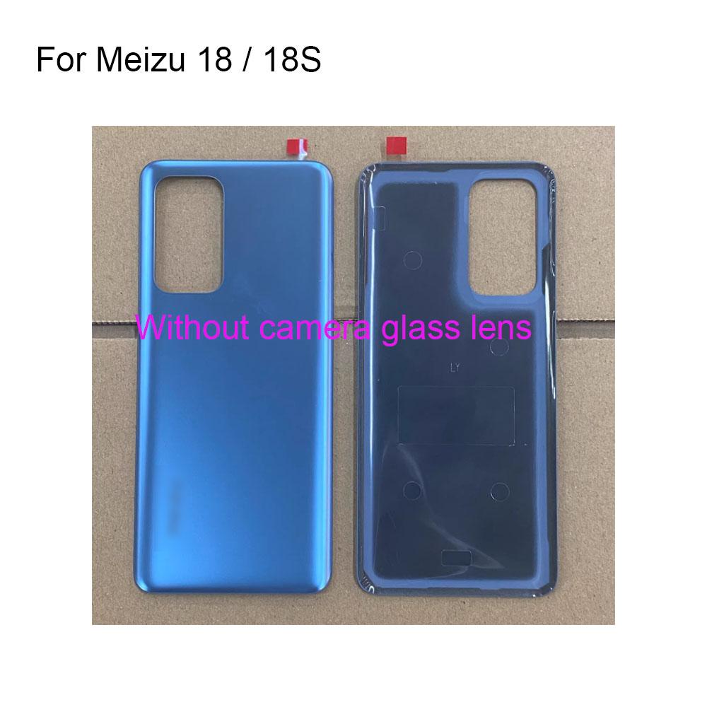 

100%New Battery Back Rear Cover Door Housing For Meizu 18 Battery Back Cover For Meizu 18S Replacement without camera glass