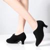 Women Latin Oxford Cloth Heels Soft Bottom Modern Party Ballroom Tango Dancing Shoe Sneakers Woman Salsa Dance Shoes
