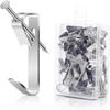 40 Sets Wall Mounting Picture Hangers Photo Frame Hooks with Nails Art Painting Clocks Clothes Traceless Hooks for Home Office