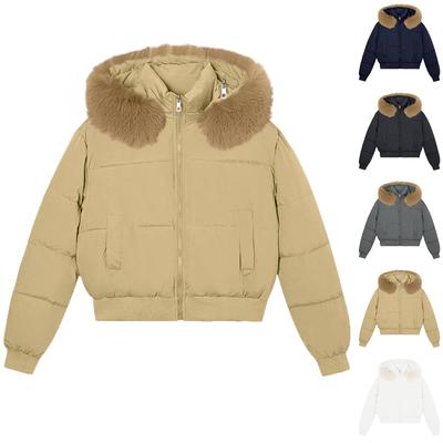 Women's Winter Design Hooded Short Cotton-padded Jacket