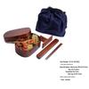 YFJY Japanese-Style Multi-Layer Wooden Bento Box for Students and Outdoor Picnics