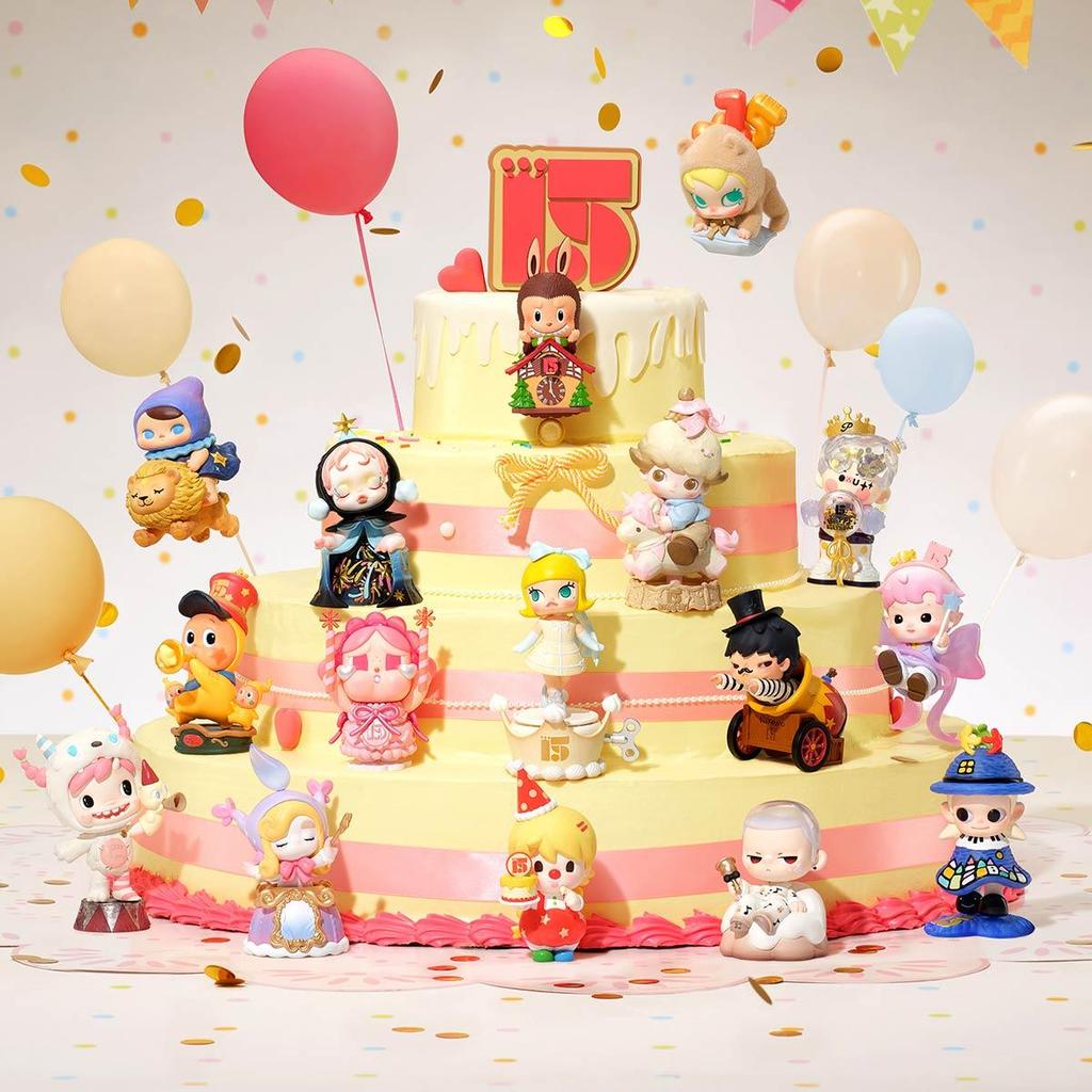 POP MART Celebrating the Moment POP MART 15th Anniversary Series Figures Blind Boxes (Single Pack / 15-Piece Set)