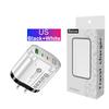 58W Dual Fast Charger with 2PD+QC3.0 - EU, US, UK, AU Plug
