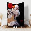 1pc Blanket Pennywise the Dancing Clown1 Print Design, Lightweight Blanket for Sofa, Bed- Soft &Warm, Gift for All Seasons Like Christmas, Halloween
