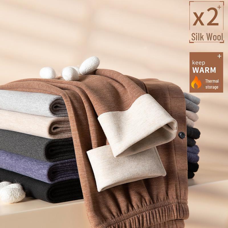 Warm Men's Suits, Wool & Silk Autumn Attire, Women's Fall Trousers, Winter Base Layers, Underwear