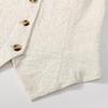 Dámská vesta jednořadá jednořadá, jednořadá, bez rukávů, výstřih do V, úzký střih formální obchodní styl cardigan retro kancelářská svatba banketová vesta