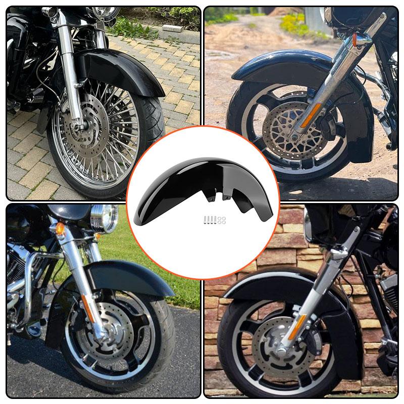 Motorcycle Front Fender For Harley Touring Road King Electra Glide 1989-2013 Mudguard Cover Protector Splash Gloss Black