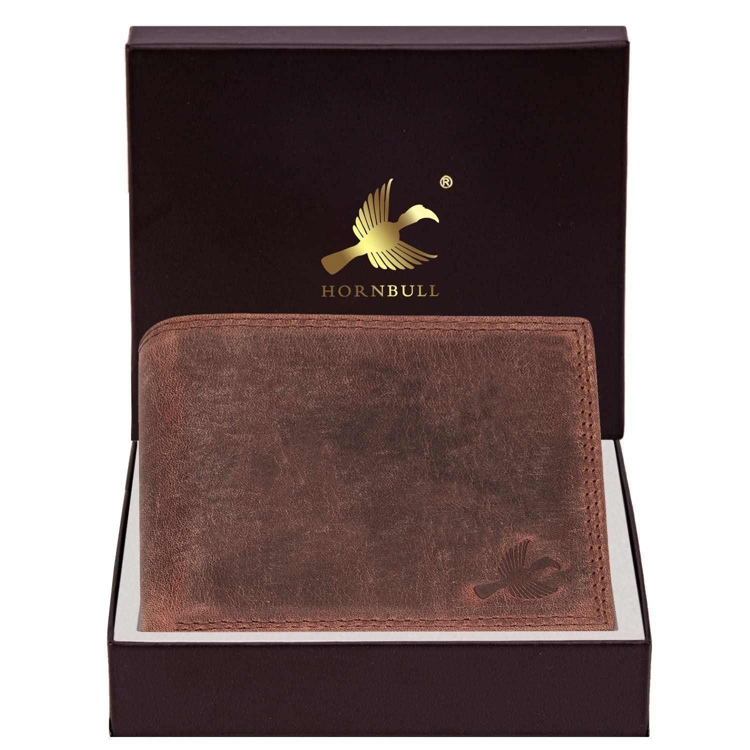 

Мужской бумажник Stella Aqua с RFID-блокировкой из кожи коричневый