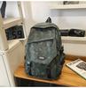 Schoolbag schoolbag male and female college students strong and durable color matching backpack 1011 new junior high school students high school