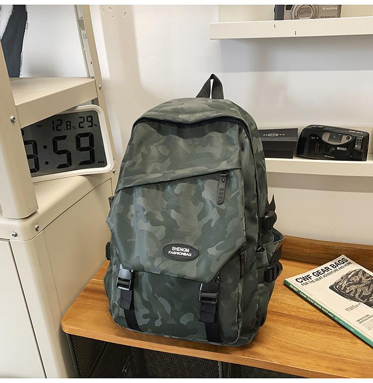 Schoolbag schoolbag male and female college students strong and durable color matching backpack 1011 new junior high school students high school