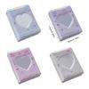 3Inch Mini Photo Card Album Heart Hollowed Styles Cover with 40 Pocket Card Binder Book for Capturing Daily Moment