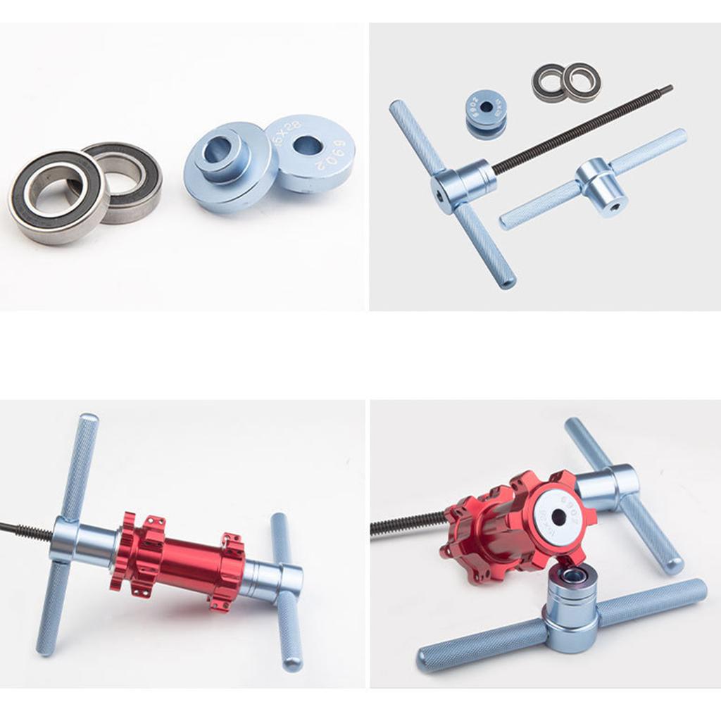 Set Pressa Cuscinetti per Biciclette Estrattore Cuscinetti Strumento di Installazione Strumento di Rimozione Installazione Cuscinetti Accessorio per Bici