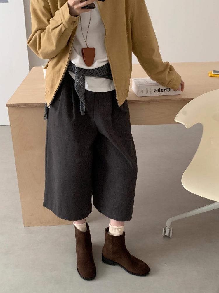 Short Boots Women's Spring and Autumn Single Boots 2025 New Thick Heel Thin Boots Autumn and Winter Chelsea Martin Boots Short and Bare Boots