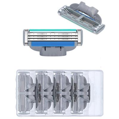 4pcs/lot 3 Layer Razor Blades for Men,Compatible for Giulietta Mache 3 Shaving Machine