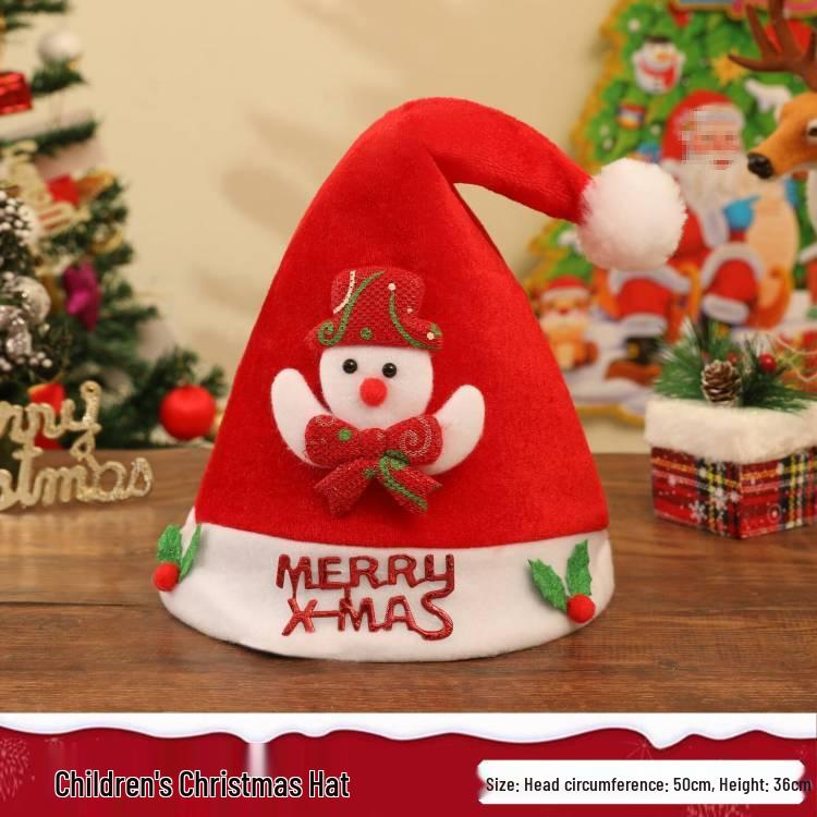 Dicke Plüsch Weihnachtsmannmütze - Weihnachtsgeschenk für Erwachsene, Jungen und Mädchen