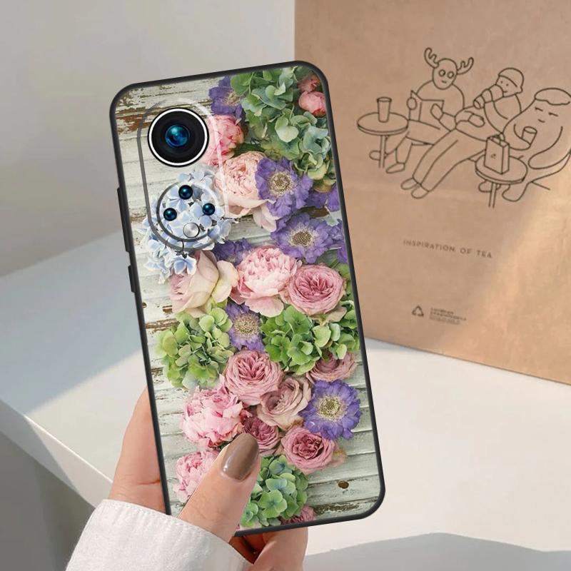 Lavender Peonies Flower For Honor Magic 8 7 6 5 Pro Case For Honor X9d X9c X9b X9a X8c X8b Win 200 400 50 70 90 Lite
