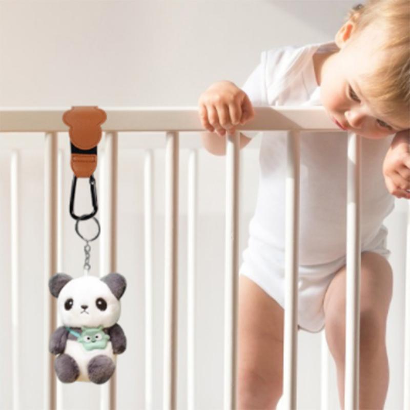 Cartoon baby stroller no punching magic tape hook universal baby stroller hanging bag storage fixing buckle