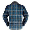 Casaco masculino xadrez estampado lã espessado jaqueta masculina casual fashion casaco quente