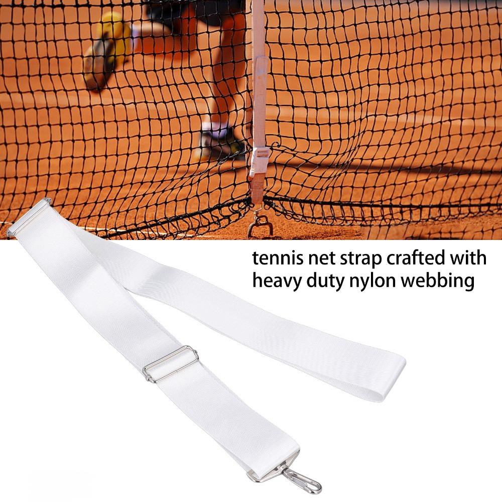 Nylon Tennis Net Center Strap Adjustable Height Tennis Net Strap Tennis Net Band Tennis Courts