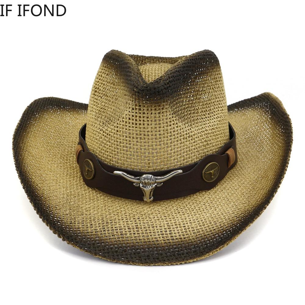 Wide Brim Straw Hat Sun Visor Sombrero 