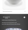 Blue & White Melamine Soup Bowl - Commercial Porcelain Imitation, Large Plastic Basin for Hotels & Restaurants