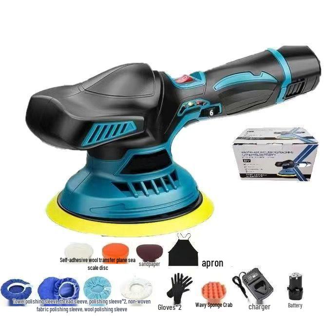 Wireless Lithium Battery Polisher: Compact Electric Polishing, Grinding & Waxing Tool for Motorcycles