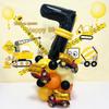 32" Black Car-Themed Number Balloon Set for Events