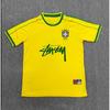 Maillot de Football Rétro Domicile Santos FC 2011-12 Neymar 11 Blanc pour Enfants et Jeunes