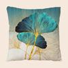1pc Short Plush Printed Ginkgo Leaf Pattern Pillowcase - Soft and Cozy Plush Design forComfortable Sleep(Without Pillow Insert)