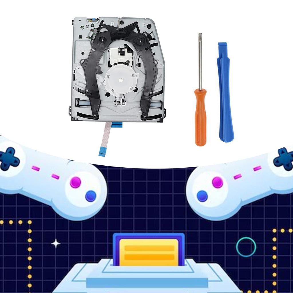 Replacement Enclosure Game Console Blu-ray DVD ROM Disk Drive CD Drive with Opening Tool for PS4 Slim CUH-2000/CUH-2100