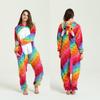 Adult Cartoon Red Dinosaur Flannel Onesie Pajamas for Autumn/Winter