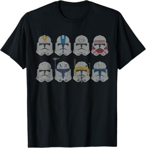 Star Wars Clone Wars Clone Troopers Helmets Tshirt Size S 4xl S