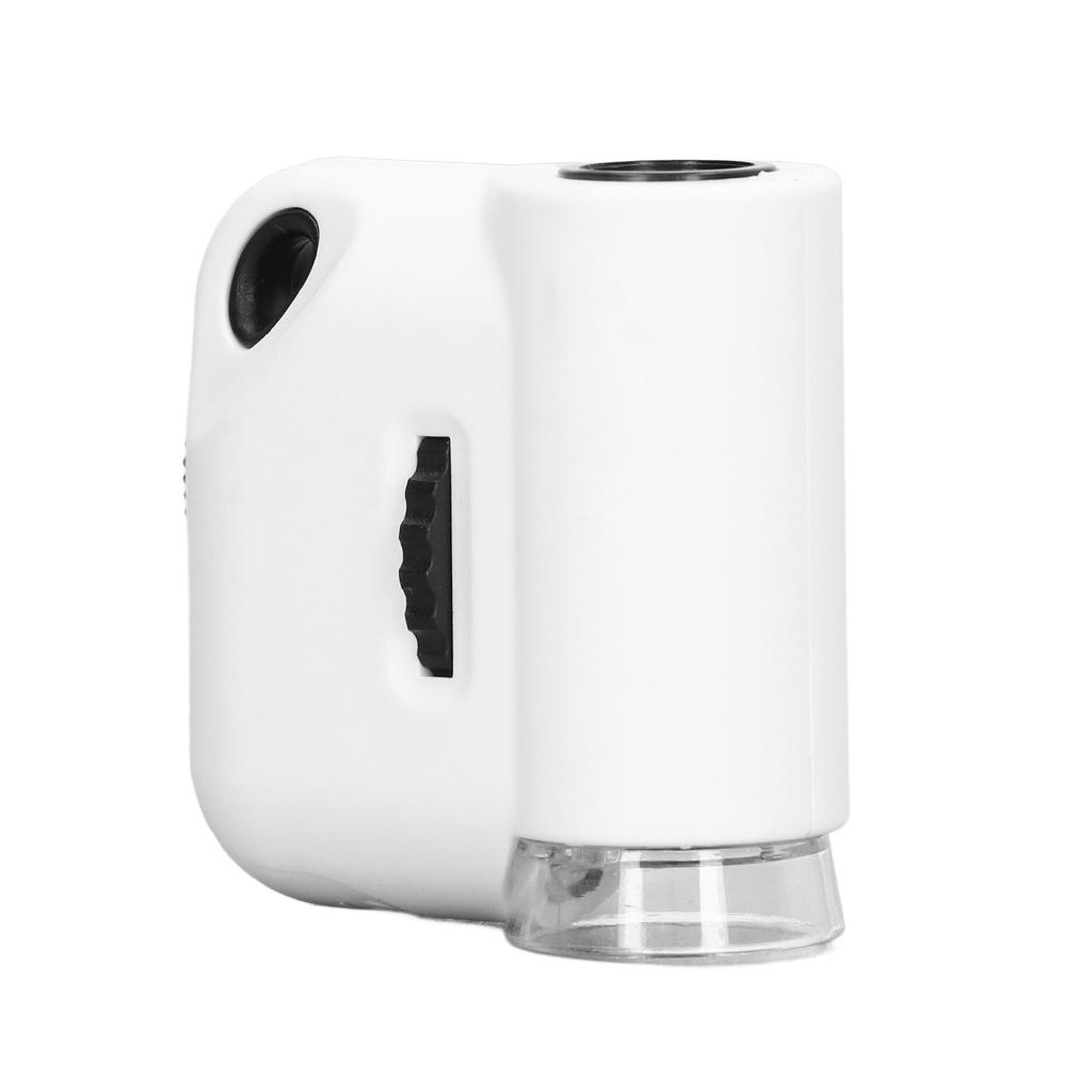 Mini Microscope 55X Magnification Pocket Size HD Acrylic Optical Lens Magnifier with LED Light
