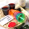 100 or 24 Pack Shot Glasses, 2oz Disposable Clear Hard Plastic Cups(Multicolor) Jello Cups for Party Iridescent Party Supplies