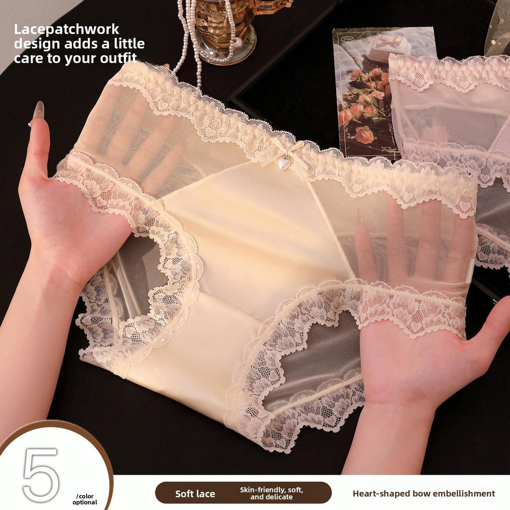 Slip a Triangolo Sexy da Donna Estivi in Pizzo a Rete Leggera Puro Desiderio