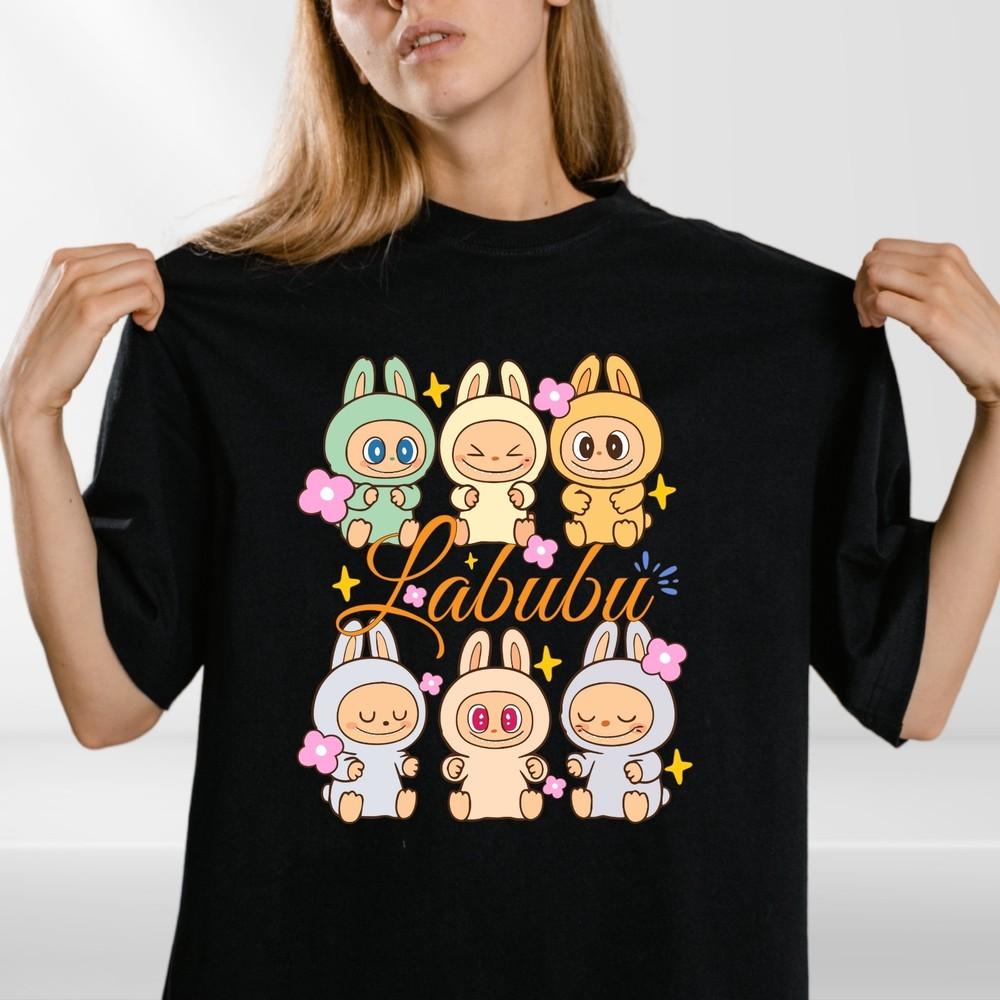 Kawaii Bunny Friends T-Shirt – Cute Pastel Animal Character Tee